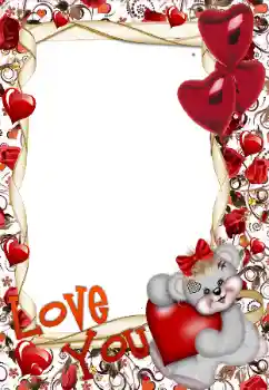 Fotoefekt nga kategoria Korniza për të dashuruarit № 130217. Mbishkrimi në kornizë: I love you